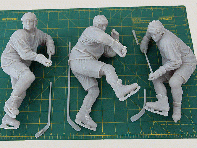 3D Printing and Digital Reduction of Mario Lemieux sculpture by artist Bruce Wolfe