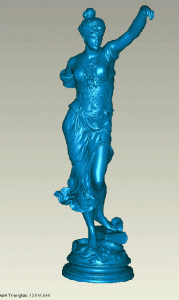 3D Printing and Digital Reduction of Lady Justice Sculpture