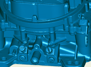 3d scan data of carburetor using an ATOS scanner