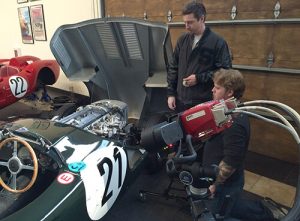 3D scanning 1953 Jaguar C-Type with an ATOS 3D scanner