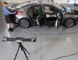 3D scanning a Ford Fusion using a Creaform Metrascan Black 3D scanner
